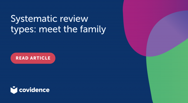 Systematic review types meet the family